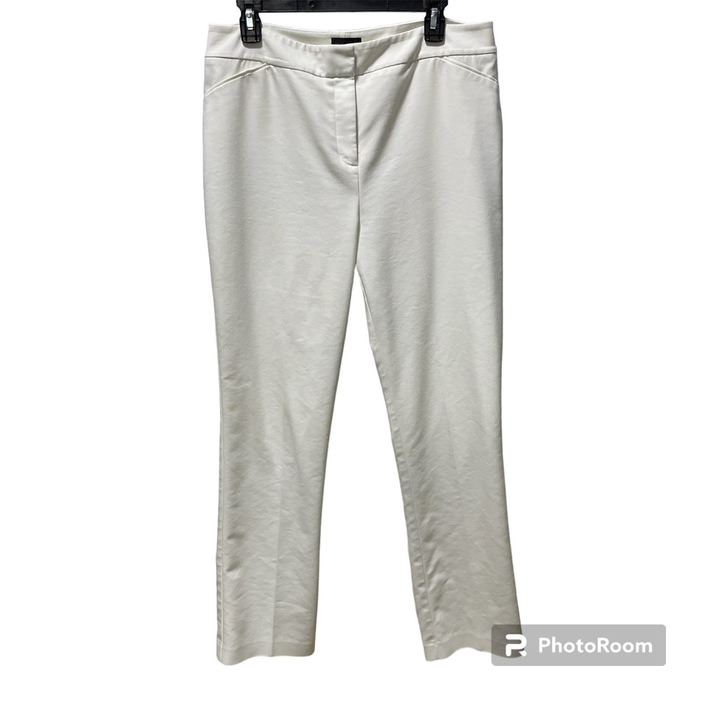 So Slimming by Chicos City Chic White Straight Leg Pants Size 1.5 Regular